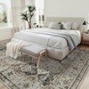 Area Rugs: Washable Non-Slip Vintage Boho Carpet, Soft Low Pile Foldable Stain Resistant Rugs for Bedroom, Home - 2 of 4