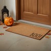 HomeRoots 17" X 29" Brown And Natural Halloween Halloween Outdoor Coir Door Mat - 2 of 3