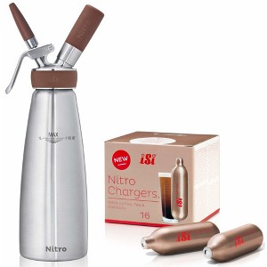 iSi North America Nitro Cold Brew Whip  - 1 Quart with Nitro Whip Chargers - 16 Pack - 1 of 4