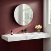 VANIRROR Wall Mount Bathroom Sink, 47.3x18.9" Solid Surface Floating Sink, Rectangle Modern Countertop Vessel Basin for Bathroom Vanity, White - 2 of 4