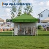 Pop Up Canopy Tent, Heavy Duty Outdoor Canopy W/ Removable Sidewall, Portable Tent Gazebo, Instant Tent Shelter for Parties, Events, & Vendors - 3 of 4