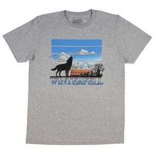 Seven Times Six Game of Thrones Shirt Men's Westeros Landscapes Adult Graphic T-Shirt - 1 of 4
