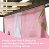 Twin Over Twin Low Bunk With Easy Slide & Pink & Gold Princess Curtain - 4 of 4