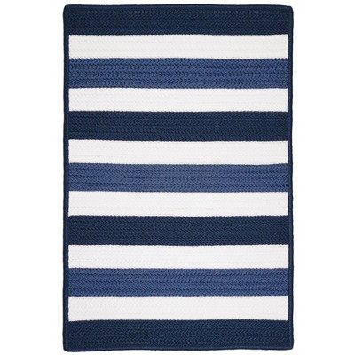 Colonial Mills Portico Braided Rug, Nautical 6' square, Square Shape
