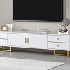TV Stand for 65+ Inch TV, Media Console Cabinet with Storage Drawers and Metal Base, TV Stands and Consoles for Living Room-Maison Boucle - 3 of 4