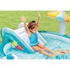 Intex 57165EP Gator 6.6ft x 5.6ft x 4in Outdoor Inflatable Kiddie Pool Water Play Center with Slide, for Toddlers Ages 2 and Up - image 3 of 4