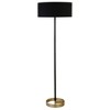 Hudson and Canal Two-Tone Floor Lamp with Drum Fabric Shade - 2 of 4