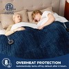 Electric Heated Blanket Soft & Washable Ribbed Flannel - 3 of 4
