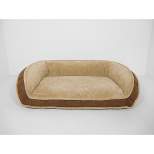 Arlee Home Fashions Deep Seated Lounger Sofa and Couch Style Chocolate Dog Bed - 35x22