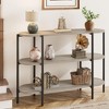 47.2" Entryway Console Table, 3 Tier Industrial Metal Sofa Table, Behind Couch Table, Hallway Table - 3 of 4