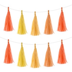 Unique Bargains Party Decoration Reusable Strong Rope Tassel Garland Banner 20 Pcs - 1 of 4