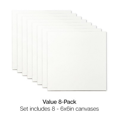 KINGART Stretched Canvas 6x6 8 pc
