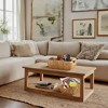 Casafield Water Hyacinth Seagrass Oval Storage Basket Sets with Wooden Handles, Woven Nesting Bin Organizers - 3 of 4