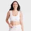 Women's Cotton Stretch Unlined Scoop Bralette - Auden™ - 4 of 4
