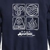 Boys' - Avatar: The Last Airbender - Four Elements Inverse Graphic Long Sleeve Fleece Sweatshirt - 2 of 4
