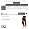 Truform Women's 20-30 mmHg Medical Compression Tights, Footless Opaque Shapewear Support Pantyhose - 3 of 4