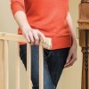 Generic Walk-Thru Top of Stairs Baby Gate, Natural Wood - 4 of 4