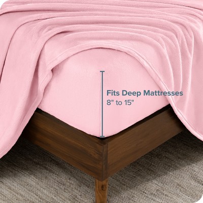 Ultra Soft Light Pink Microplush Twin XL Sheet Set