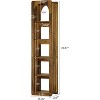 Lantine 70.86" Tall Narrow Bookshelf, 5-Tier Bookcase with Open Storage Shelves, Corner Book Shelf Organizer for Small Space, Home Office, Living Room - 2 of 4
