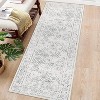 Acekool 6x9 Vintage Washable Rug – Soft Low-Pile Abstract Design, Non-Slip & Kid-Friendly for Living Room, Bedroom - 2 of 4