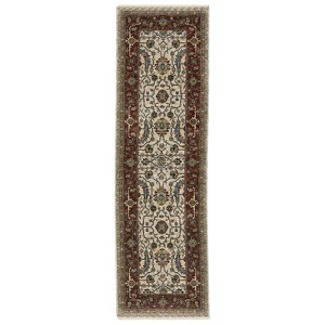Arya Bordered Persian Indoor Area Rug Ivory - Captiv8e Designs - 1 of 4