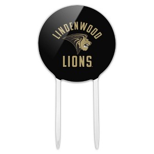 Lindenwood University Lions Logo Acrylic Cake Topper Party Decoration for Wedding Anniversary Birthday Graduation - 1 of 4