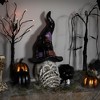 Northlight Skull in Witch Hat with Cat Halloween Decoration - 22.75" - 2 of 4