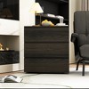 FUFU&GAGA Modern 3-Drawer Dresser Chest Wooden Dresser Tower Nightstand End Table - 3 of 4