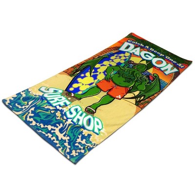 Toy Vault Cthulhu Dagon Surf Shop 30" x 70" Beach Towel