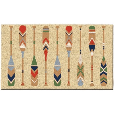 Design Imports  Colorful Oars Doormat