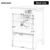 ChicFurnit Bathroom Vanities 24 Inch Vanity Cabinet with Drawer and Moru Glass for Elegant Bathroom, White, 24"*18.3"*33.9" - 3 of 4