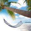 Unique Bargains 10-strand Rope Hammock 94.49"x59.06" 1 Pc - 2 of 3