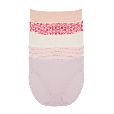 Cotton Modal Full Coverage Hi-Cut Underwear 5-Pack