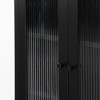 South Shore 40" Kodali Decorative Storage Cabinet Black: Metal Frame, 3 Shelves, Adult Assembly Required - 4 of 4