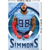 Trends International NFL Tennessee Titans - Jeffery Simmons 25 Unframed Wall Poster Prints - 3 of 4