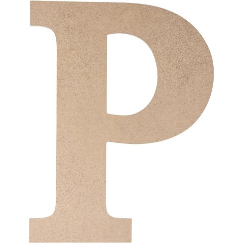 Juvale Unfinished Wooden Alphabet Letters For Home Wall Decor, Greek Letter  P For Rho (9 X 11.6 X 0.25 In.) : Target