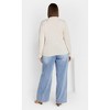 Women's Plus Size Katalina Sweater - oat | CITY CHIC - 3 of 4