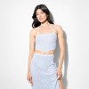 Women's Rose Pointelle Halter Pullover Sweater - Wild Fable™ - 2 of 3