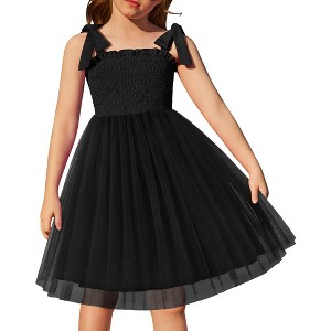 Arshiner Toddler Girl Tutu Dress Summer Bow-Tie Straps Casual Dresses Kids Princess  Flowy Swing Clothes for 2-7Y : Target
