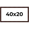 PosterPalooza | Panoramic Distressed Brown Picture Frame - UV Acrylic, Foam Board Backing, Hanging Hardware - 2 of 4
