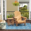 WestinTrends Malibu HDPE Outdoor Patio Folding Poly Adirondack Chair with Side Table (2-Piece Set) - 2 of 4