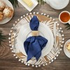 Design Imports  Solid Cotton Napkin Set 6 Piece, Anchor Blue, 20X20" - 2 of 4