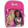 Barbie & Friend 16" Pink Girls Backpack with Front Pocket and side mesh Pockets - 2 of 4