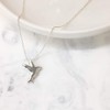 Dicksons Flying Dove with Glossy Finish Sterling Silver 18-Inch Slide Pendant Necklace - 2 of 3