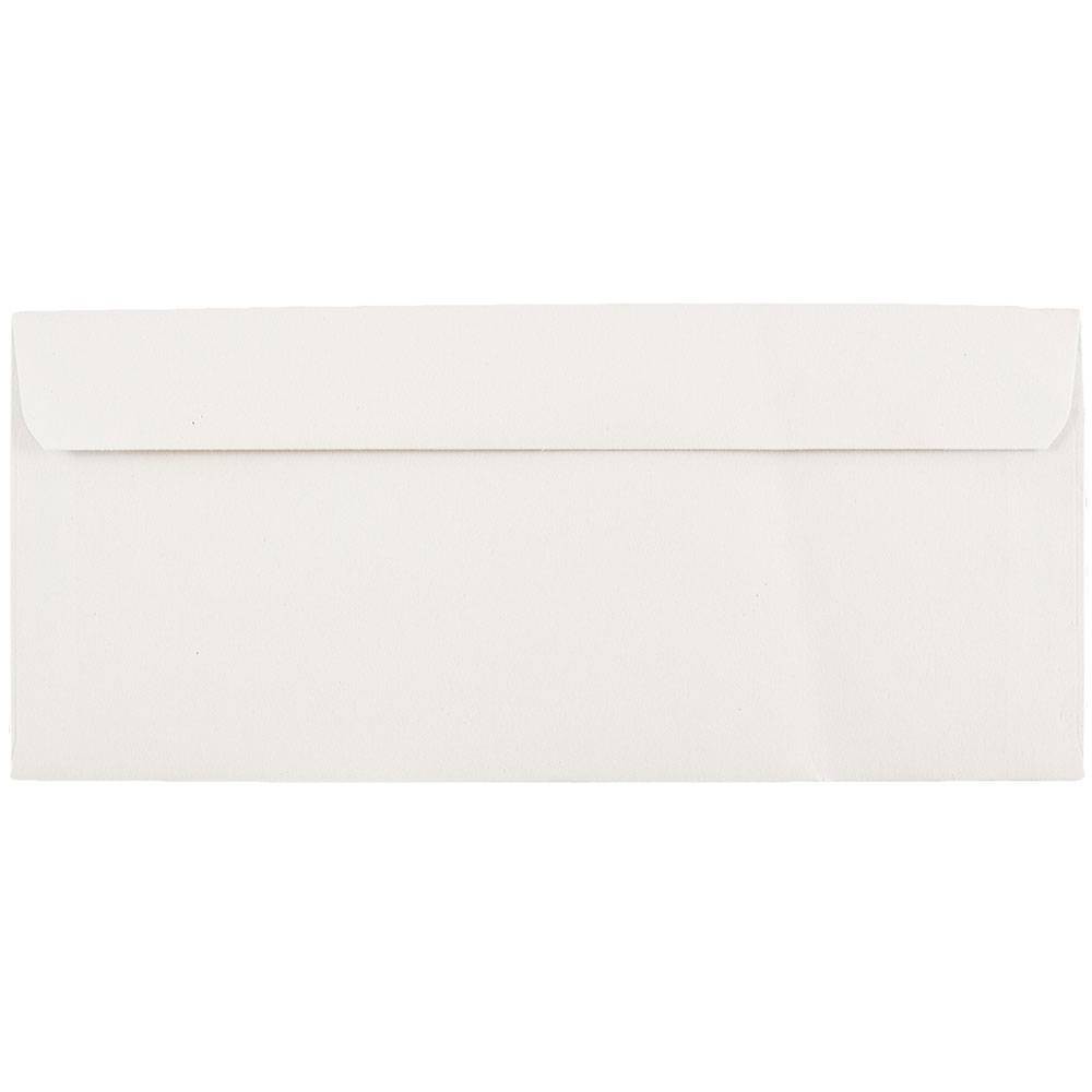 JAM Paper 50pk 3 7/8"x8 7/8" #9 Commercial Envelopes - White: Wet and Seal, Gummed Flap, Mailing, Stationery, Paper