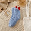 Anna-Kaci Women's 3 Pairs Coral Fleece Home Sleep Socks Warm Plush Indoor Cozy Socks - 2 of 2