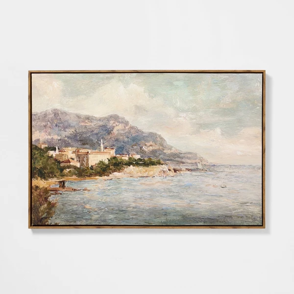 Coastal Landscape Wall Art, 36x24