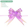 Unique Bargains Plastic Durable Glossy Appearance Waterproof Gift Wrap Satin Pull Bows 100 Count - 2 of 4