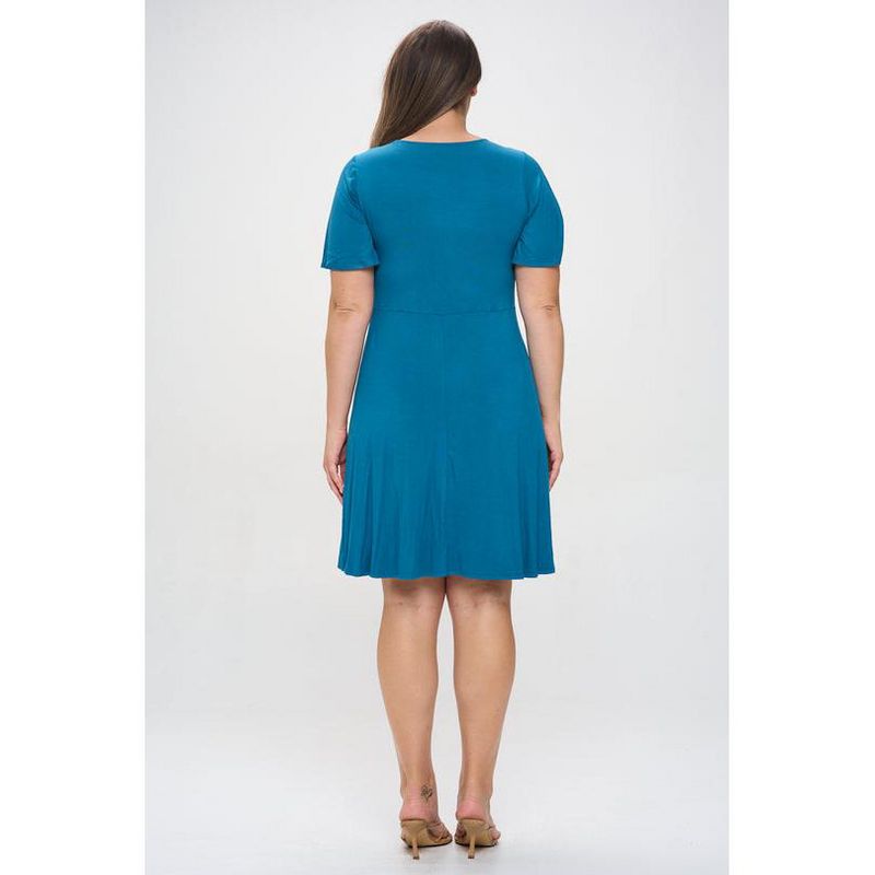 WEST K Women's Plus Size Elli Short Sleeve Dress, 3 of 5