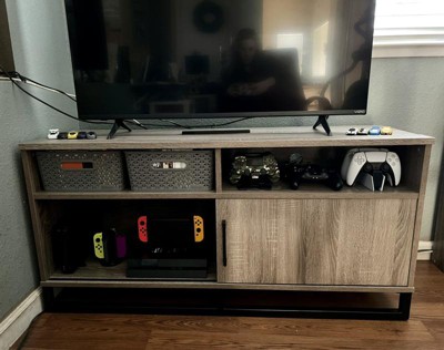 Mixed Material Tv Stand For Tvs Up To 54